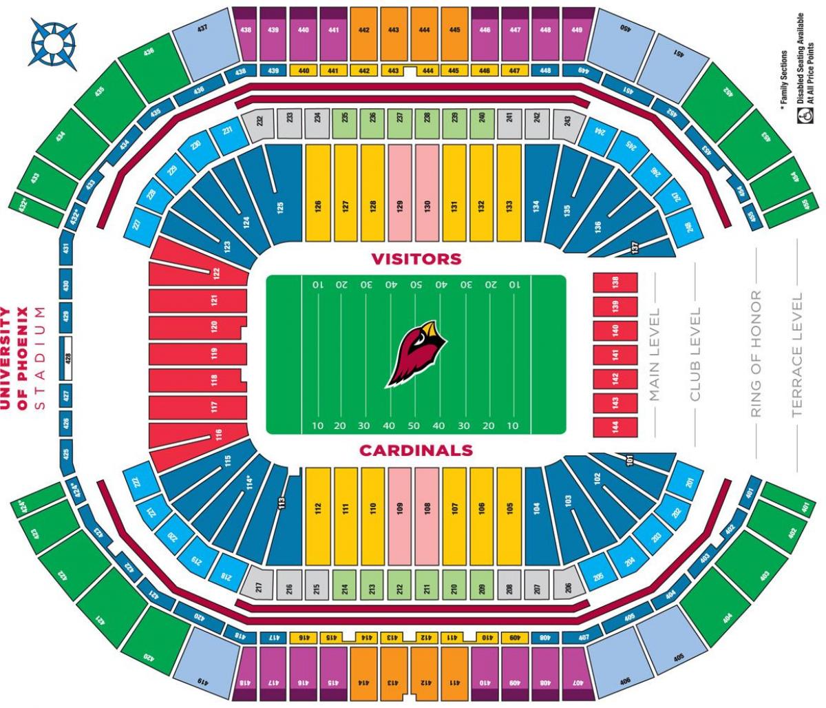 az Cardinals stadium map