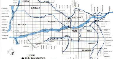 Phoenix canal system map