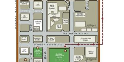 Map of Phoenix convention center