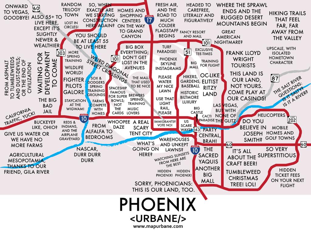 Phoenix Suburbs Map 