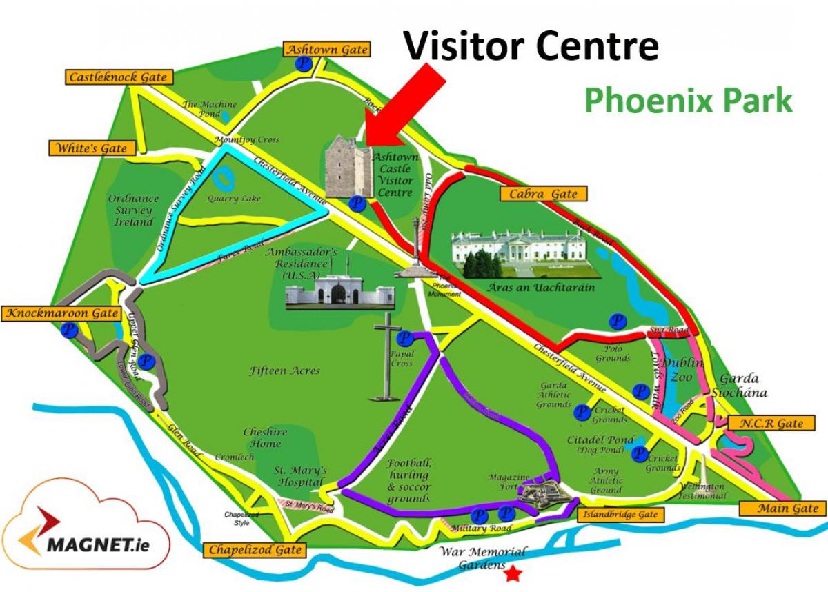 Phoenix park map
