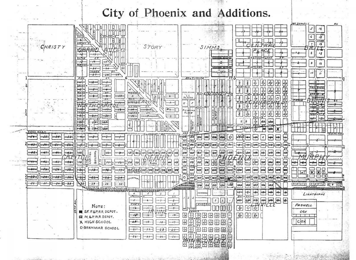 map of metro Phoenix
