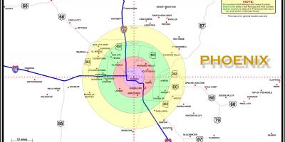Map of the Phoenix area