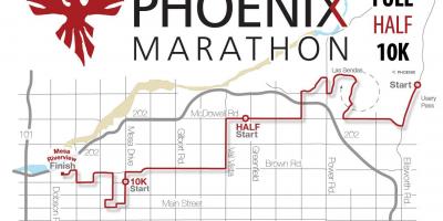 Map of Phoenix maraton