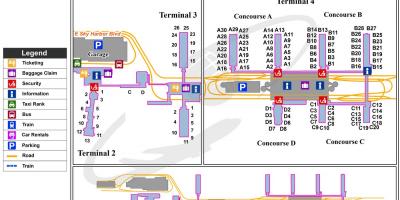 Map of Phoenix sky harbor airport