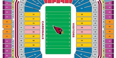 Map university of Phoenix stadium
