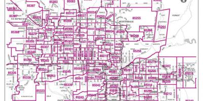 City of Phoenix zip code map